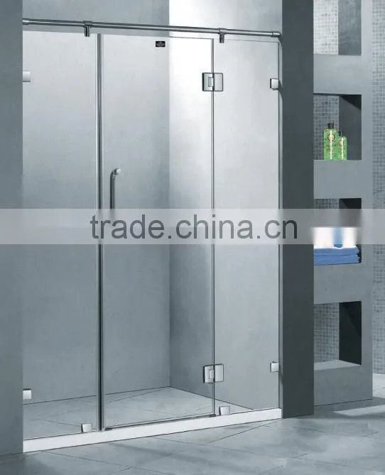 tempered sliding glass frameless shower door