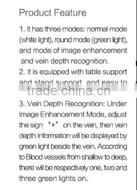 Medical Vein Display Instrument Type Vein Illuminators Stand Vein Finder
