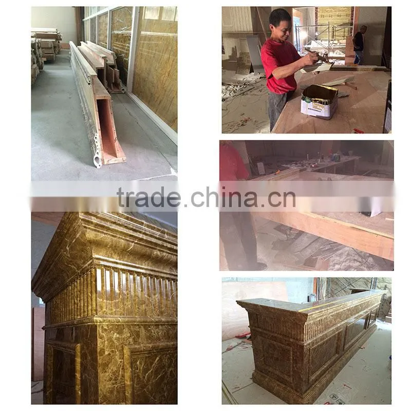 5.1cm base cap marble design pvc moulding profile for uv panel