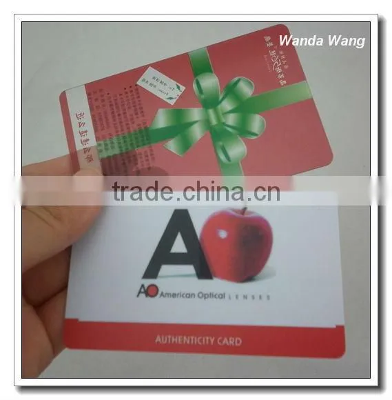 Free sample with fast delivery PVC Business Card Printing Supplier free design
