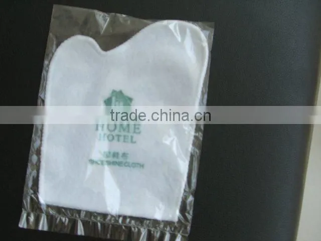 Hotsale hotel shoe polish mitt