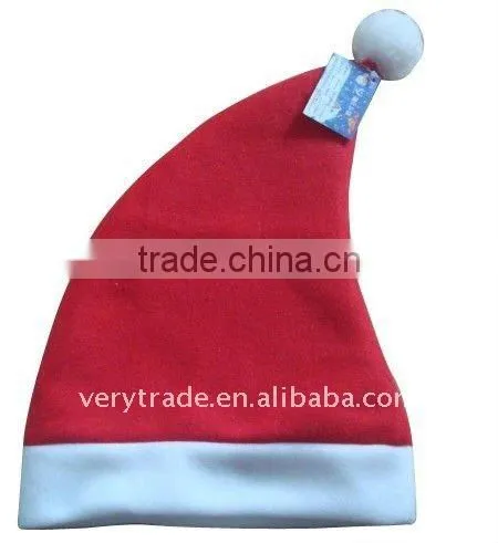 Christmas santa hat with Braid