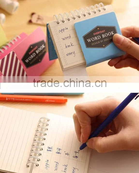 New Sprial Paper Word Notebook/Promotional School Pocket Notebook