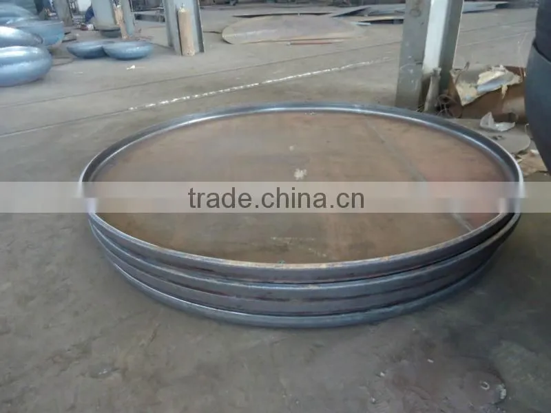 flat dish head end cap cover for boiler industrial equipment