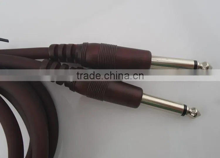 6.35 aux cable nickel plated AV cable 1RCA/M-1RCA/M 1.5m 5feet with PVC Jacket