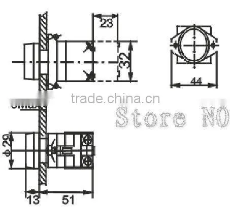 flat momentary push button electrical switch KD39A-11,NO+NC