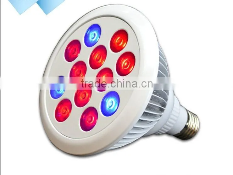 2016 New E27 12w PAR38 led grow light with full spectrum for plant