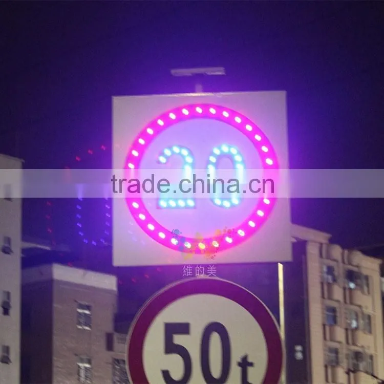 Hot selling solar powered traffic sign international limit speed sign road sign boards