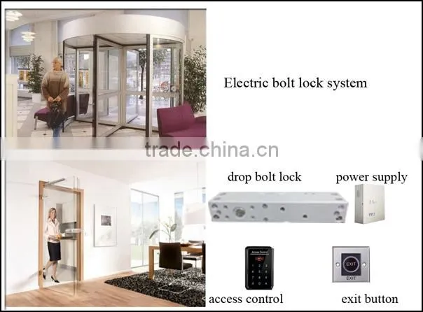 Fail safe zinc alloy glass lock with time delay function