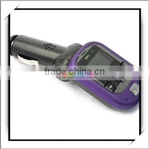 Car audio MP3 cd Player adapter with FM Modulator Purple