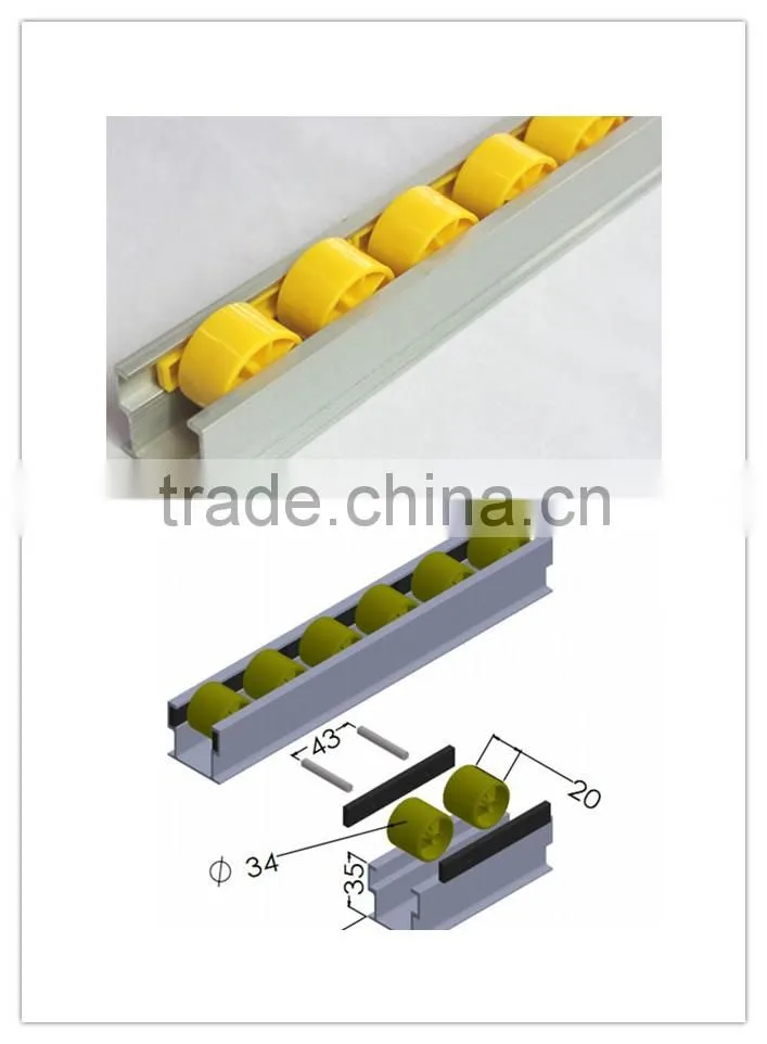 JY-2045A|Vibrating aluminum roller track|Motorized conveyor rail|Machinery transport roller
