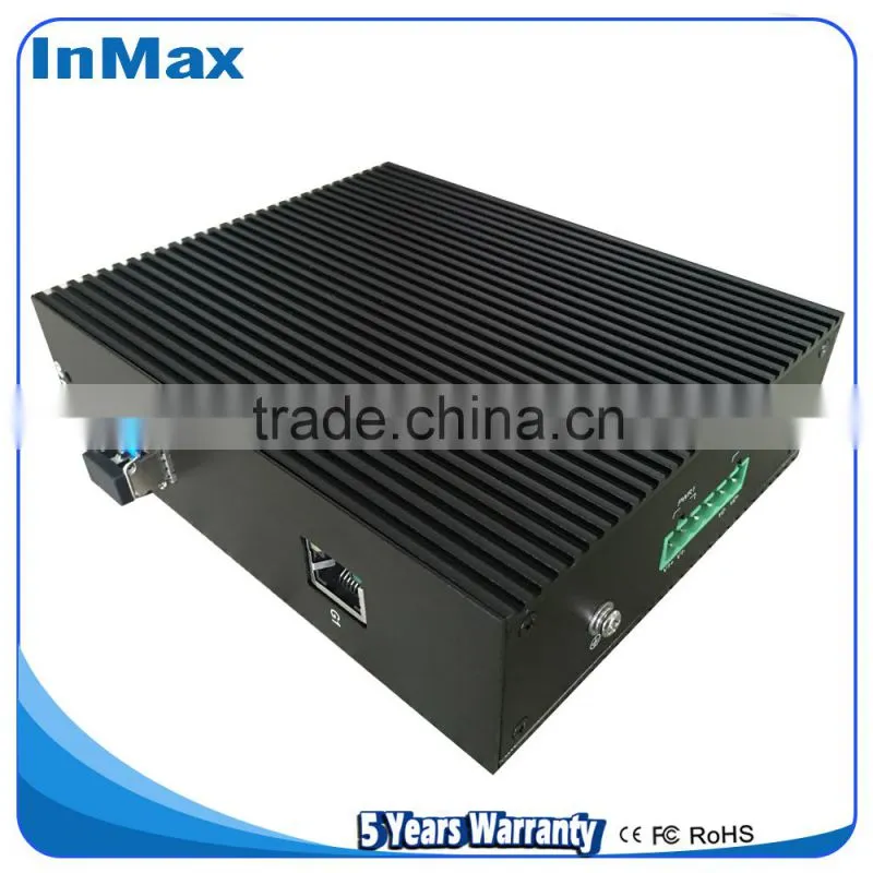 Full Gigabit 1x1000BaseX SFP and 1x10/100/1000BaseT(X)Ports Din-Rail Industrial Ethernet Switches i502A