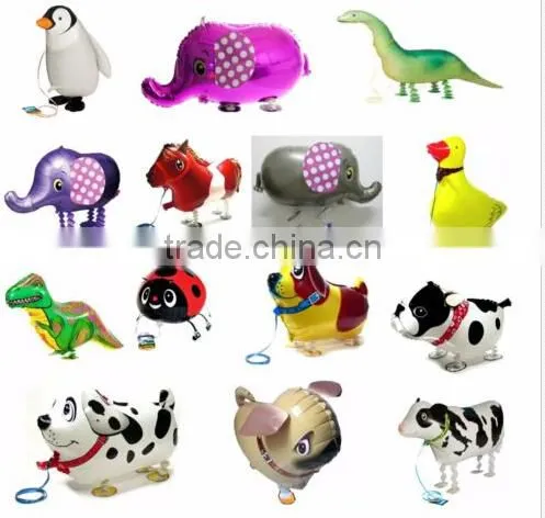 2015 Promotion cartoon animals helium balloon,16 inches printed balloon, Christmas day snowball frozen balloon