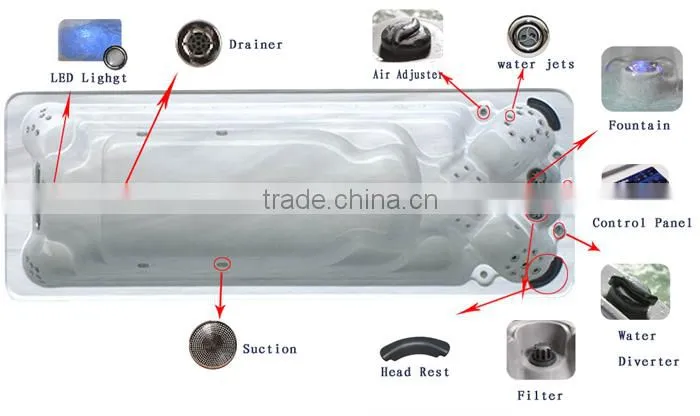 Top selling spa pool/large outdoor spa pool/jet pool spa