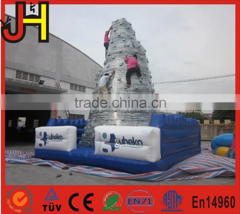 Best price inflatable climbing wall, moving rock climbing wall