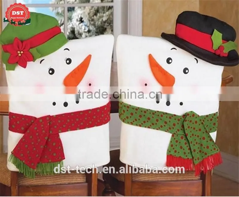 Christmas Santa snowman chair cover