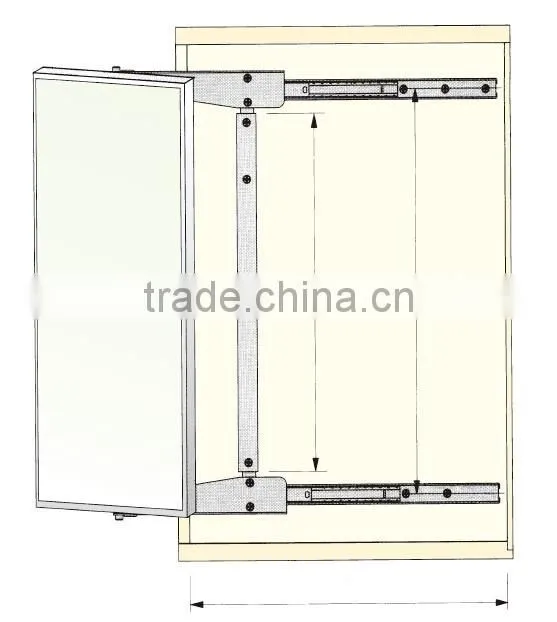 concealed dressing wardrobe pull out mirror frame and fittings for wardrobe mirror