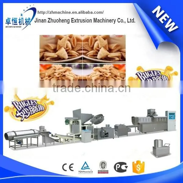 Flour fried bugles chips extruder process machine