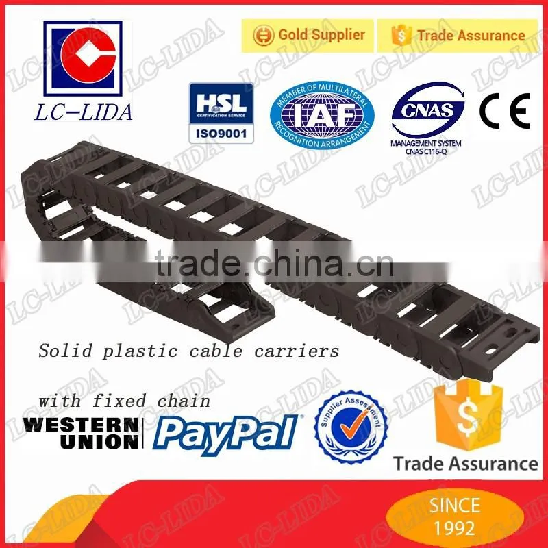 bridge type & fully enclosed Type and Plastic Material drag chain