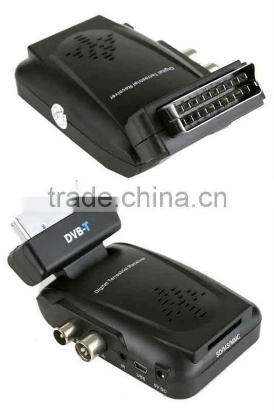 Digital Scart TV Box Tuner DVB-T Mini Freeview Receiver