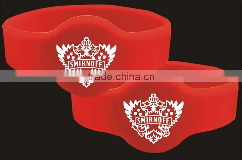 2014 colorful waterproof 125KHz RFID silicone wristband