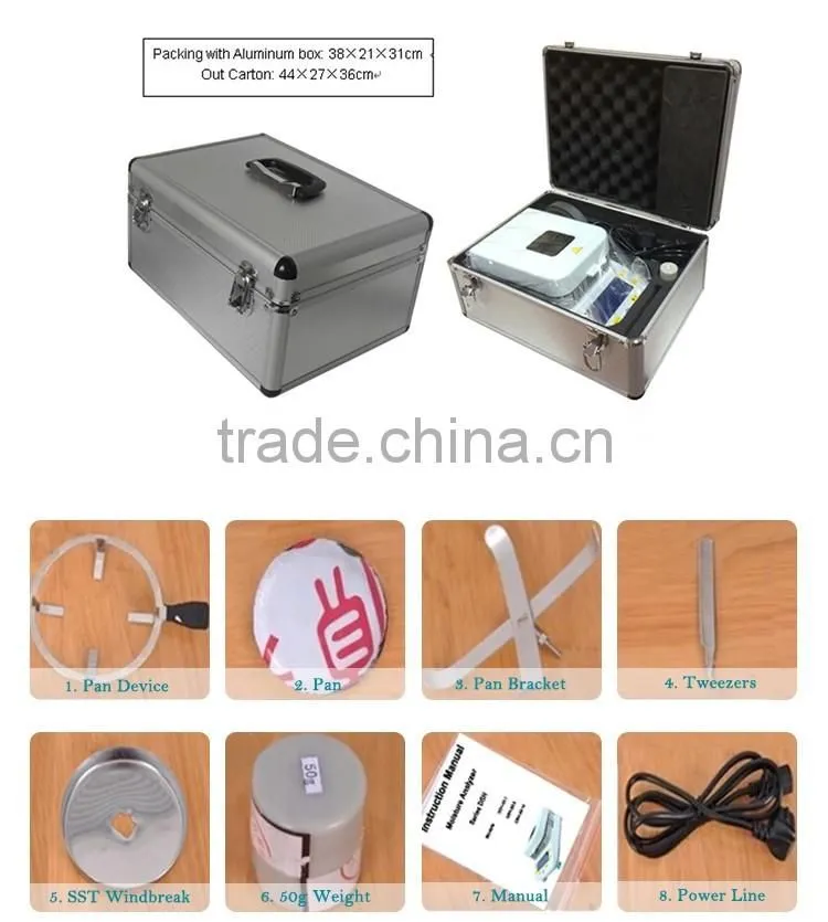 Lab predefined heating soil moisture meter sensor analyzer