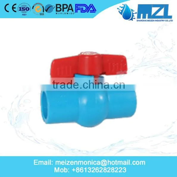 1/2" inch inch hot selling cheapest price PVC ball valve, upvc ball valve, pvc pipe fittings China factory