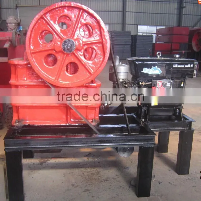 PE &PEXW Series portable gold ore jaw crusher with reasonable price