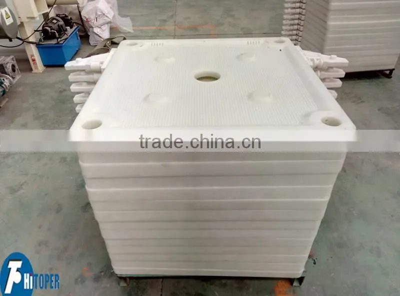 PP filter plate used with filter press used for wastewater treatment in solid liquid separation process