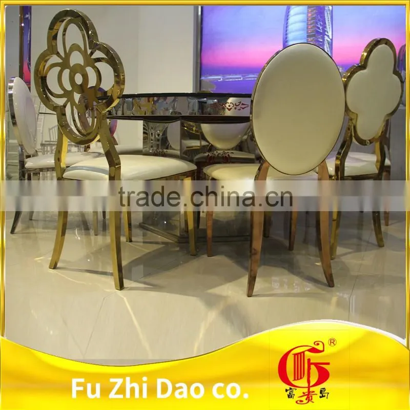 Cheap and hot sale reception stainless steel rental wedding cross back rose gold chair