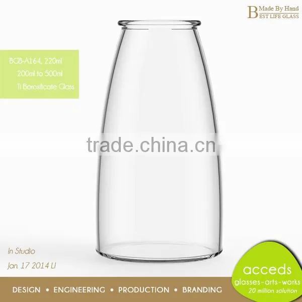 Eco-Friendly Pyrex Glass Mini Milk Bottles Wholesale