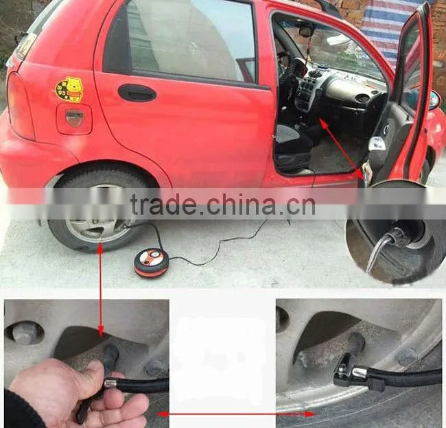 Supply creative automotive portable tyre inflator pump