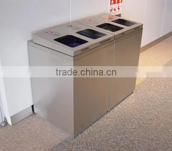 Arlau Outdoor galvanized steel receptacle bin