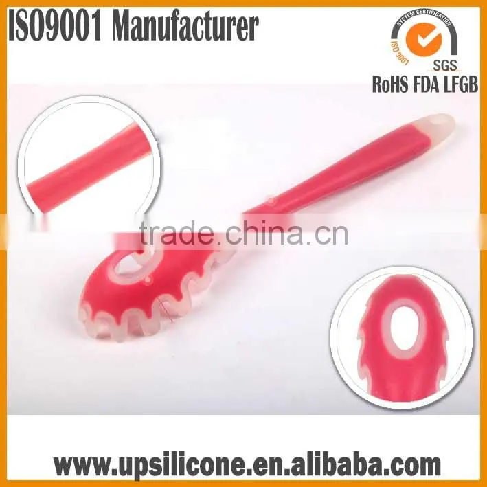 Silicone Pasta Fork in Hygienic Solid Coating, Spaghetti Fork with Bonus Cooking Tips