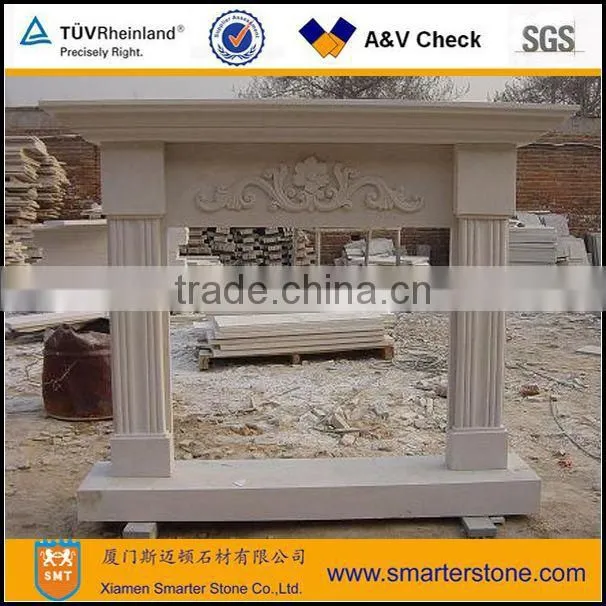 White Sandstone Fireplaces Mantel