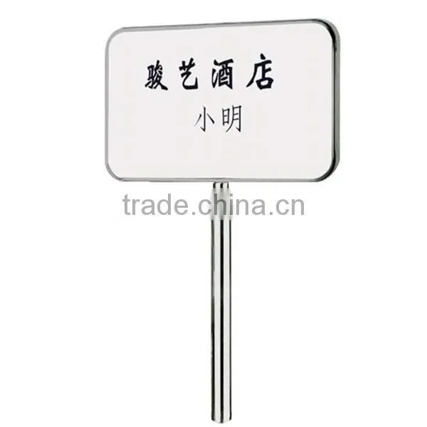 Double side golden banner stand & direction signs/ Hot sell freestanding sign stand/ restaurant billboard P-29
