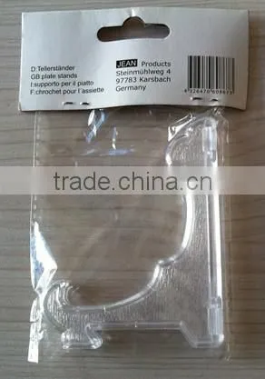 plastic display plate stand display plate holder/plate easel