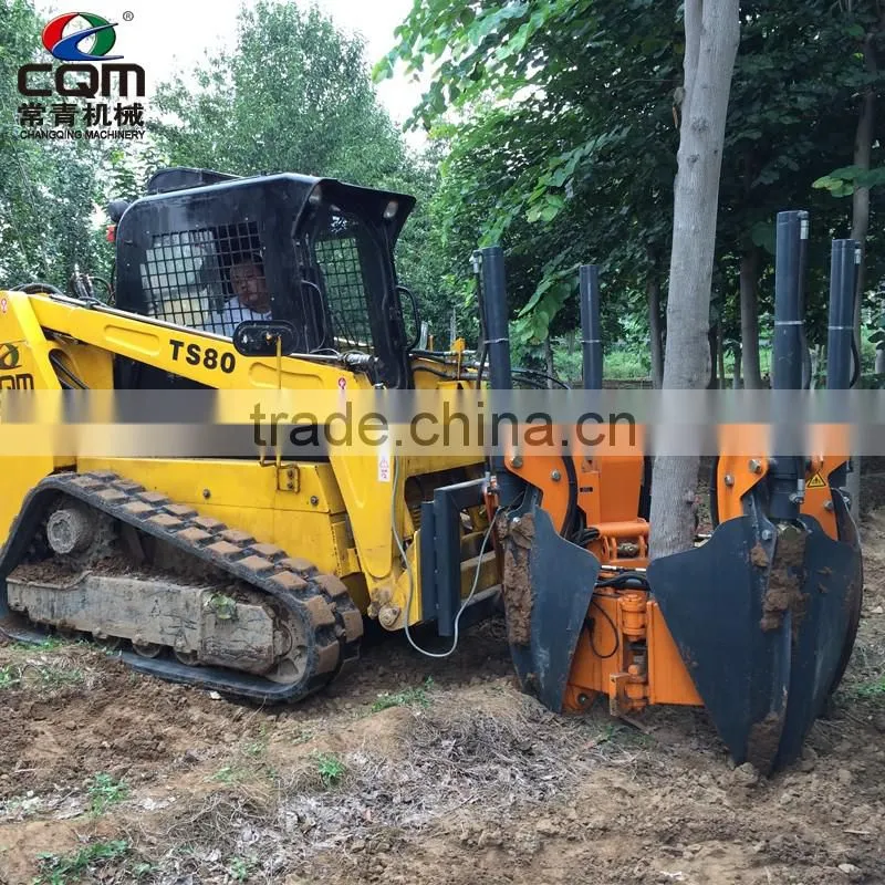 Tree transplanter fixed on excavator made in china