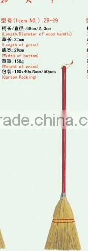 children broom and small wood handle broom