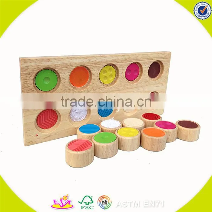 Wholesale wonderful baby wooden stacking blocks game toy colorful hottest stacking blocks game W13E003