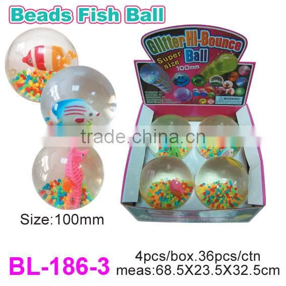 Promotional Glitter Bounce Ball/Beads LED Ball