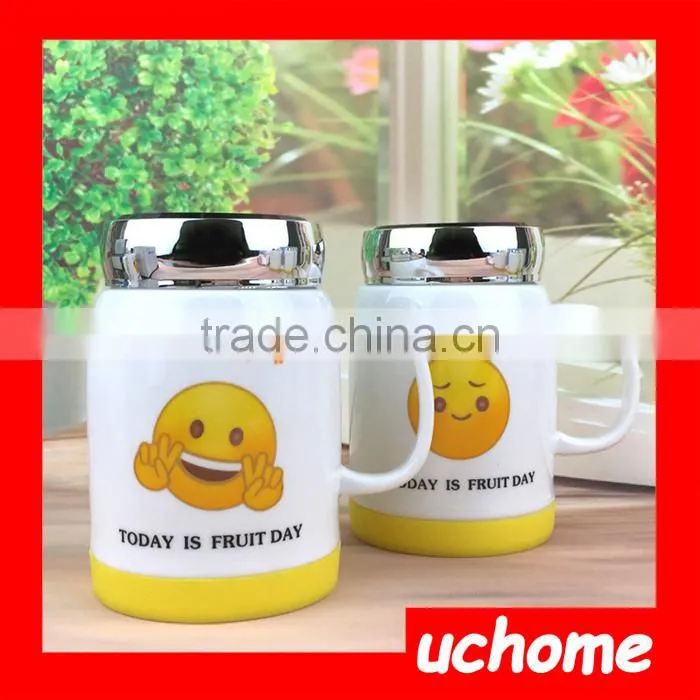 UCHOME Lovely Ceramic Emoji Coffee Mug Wholesale,2017 Popular Ceramic Emoji mug For Sale