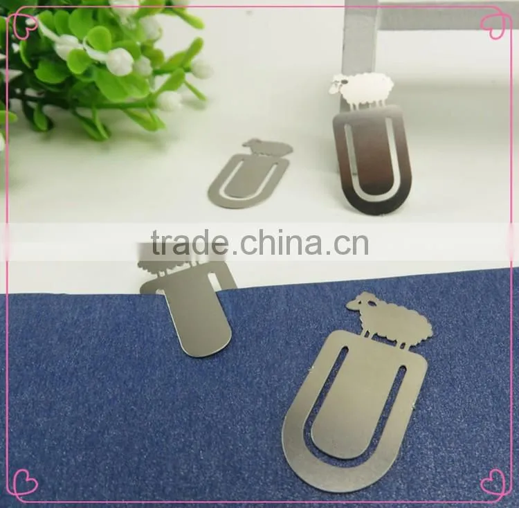 Animal Owl Shaped Paper Clips Metal Bookmarks