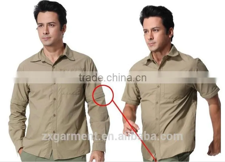 ZX UV outdoor Protection Fabric cheap Long Sleeve Fishing usage uv wholesale fishing shirts