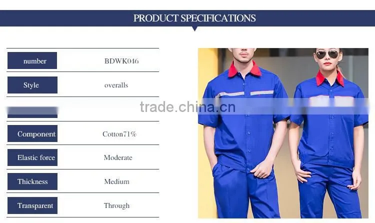Royal Blue Design Summer Cotton Professional Work Shirts