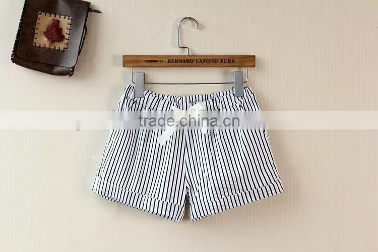 2016 wholesale sexy tight womens polyester gym workout shorts adult stripe shorts