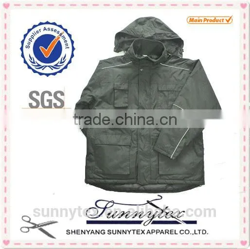 Sunnytex new arrival waterproof multi pockets travel coat