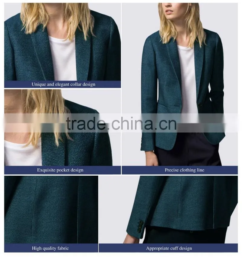 Women's Suit Jackets Ladies Work New Suit Design Women Pants Suit