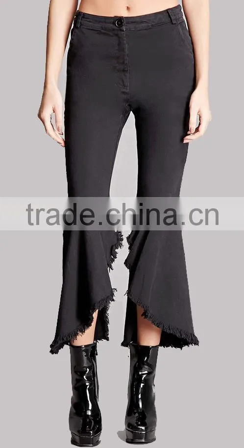 Ruffles fashion stain pants for lady