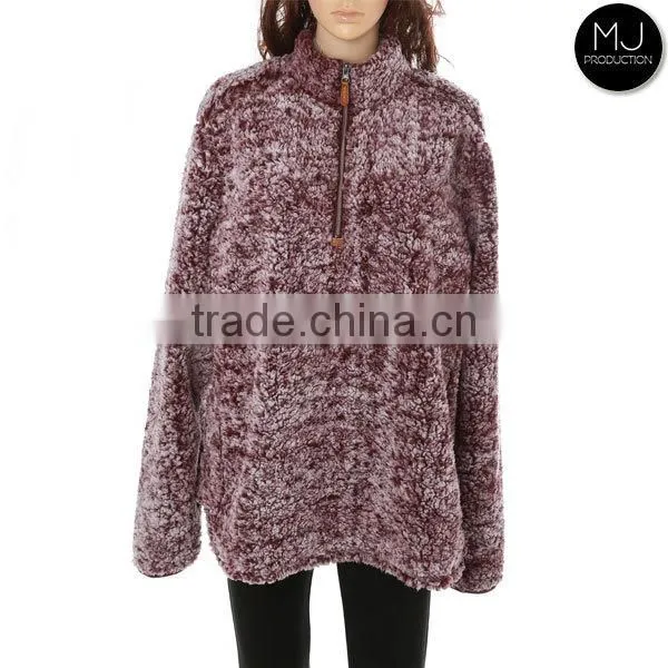 Monogram Sherpa Pullover